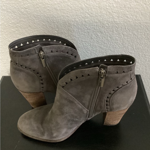 Vince Camuto Gray Suede Ankle Boots - Picture 3 of 6